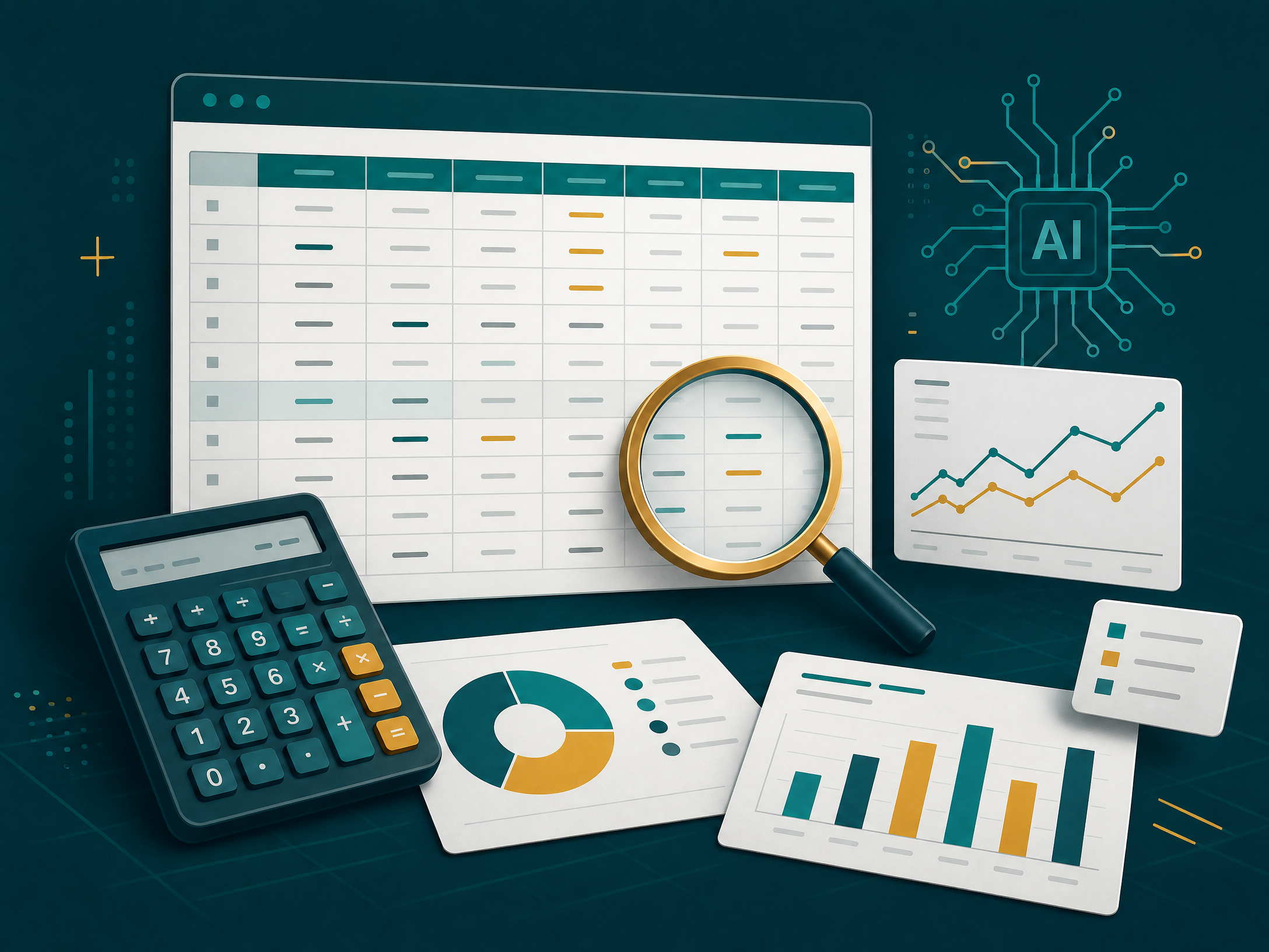 تنظيف أعمدة وبيانات جدول قبل رفعه إلى أداة ذكاء اصطناعي